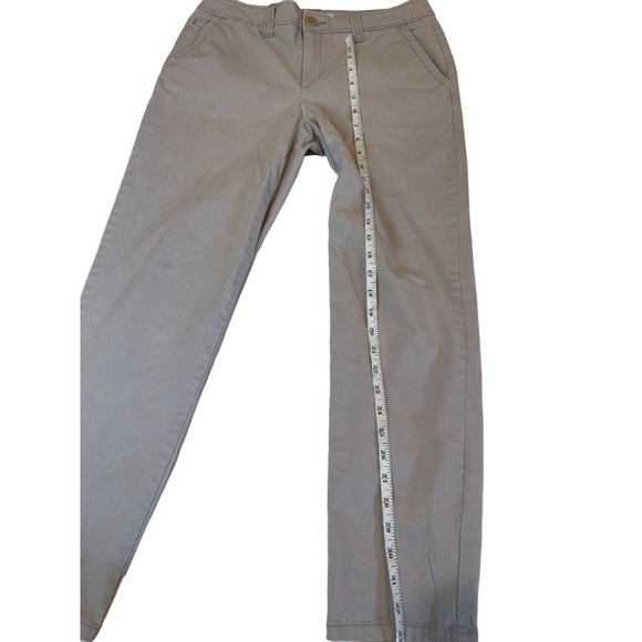 Liz Claiborne Womens Chino Pants 75319-4 Straight Leg Cropped Cotton Gray Size 6 - Picture 3 of 10